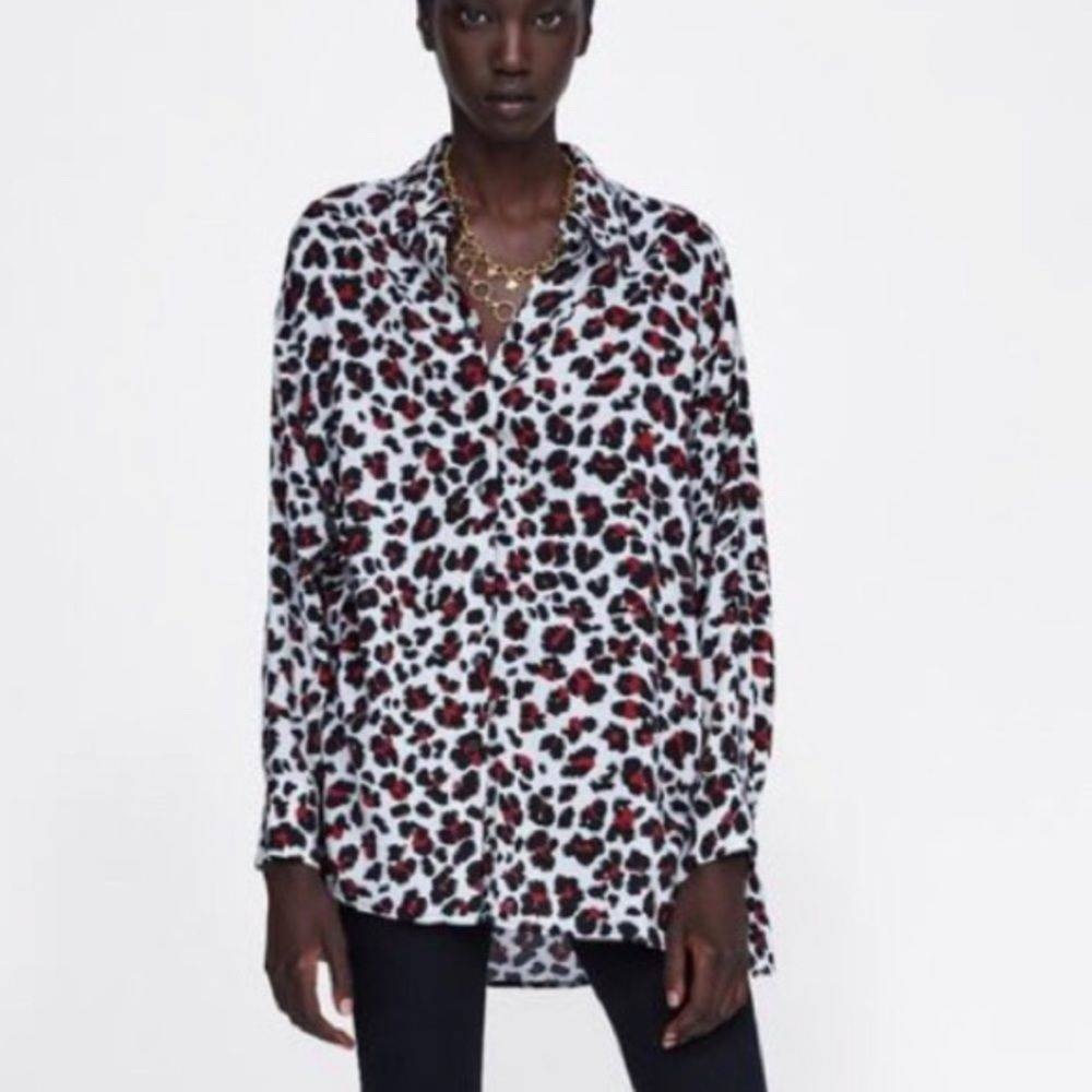 Zara basic long sleeve blouse